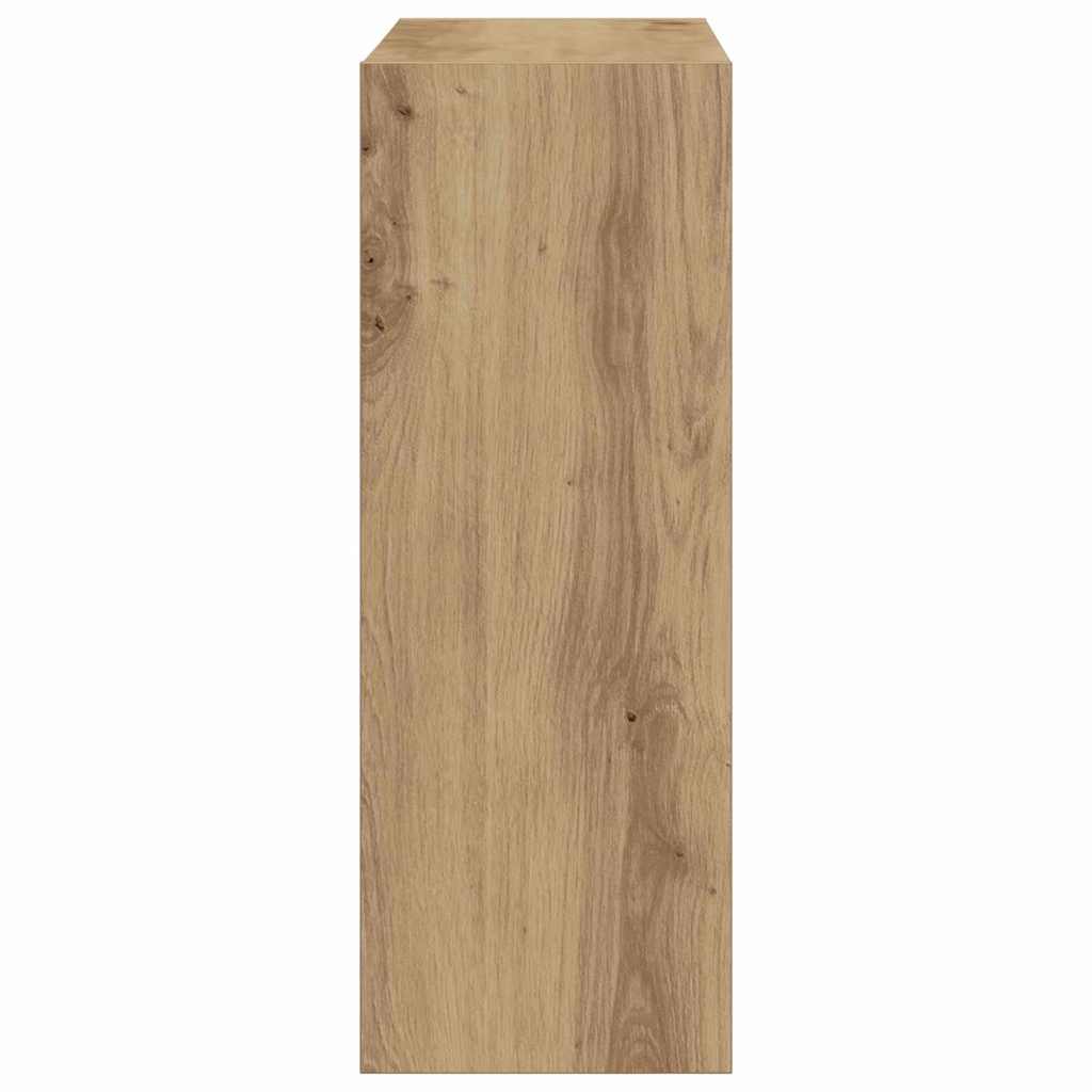 Armoire à chaussures avec porte chêne artisanal 60 x 21 x 57 cm - XIOS