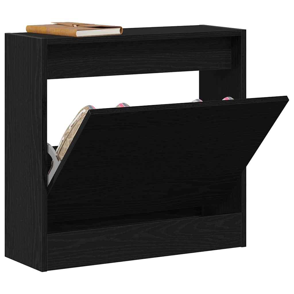 Armoire à chaussures avec stockage Chêne noir 60 x 21 x 57 cm - XIOS