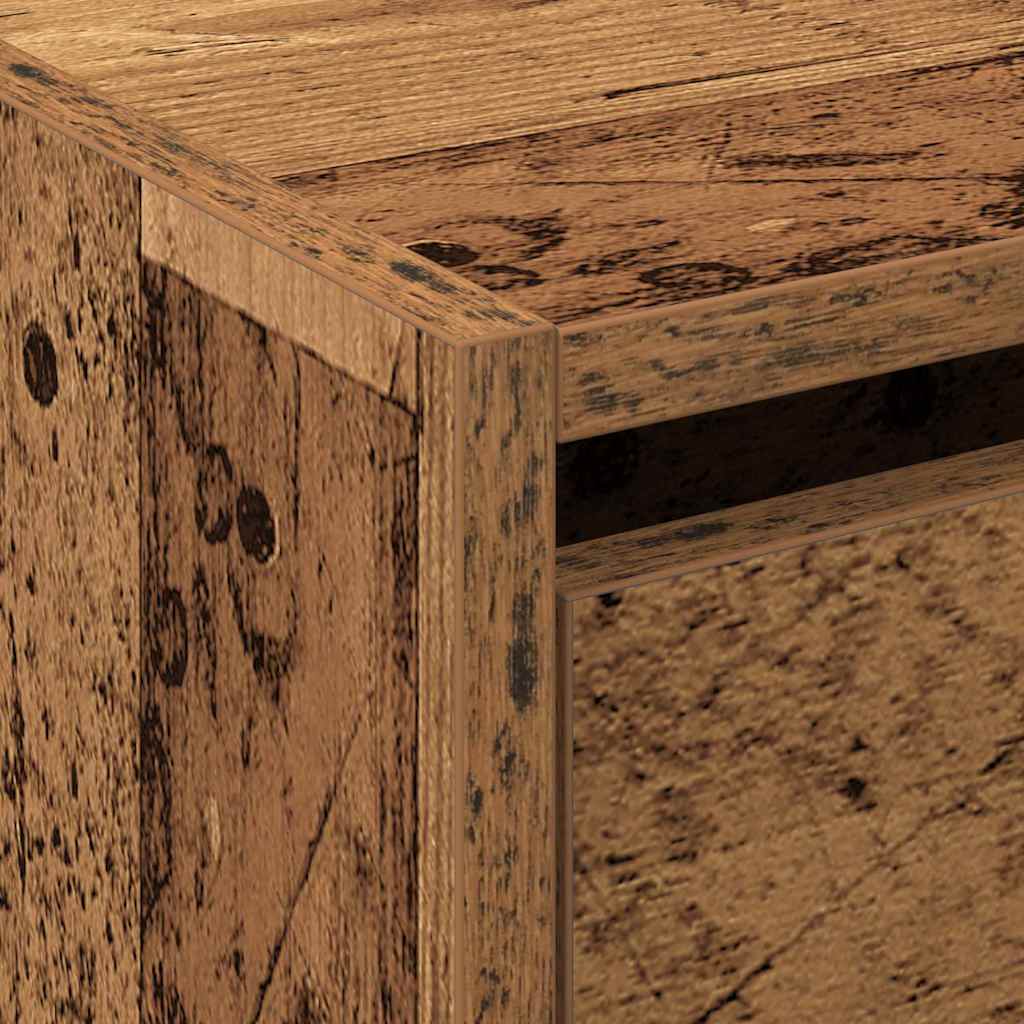 Armoire à chaussures avec porte Bois ancien 80 x 21 x 125.5 cm - XIOS
