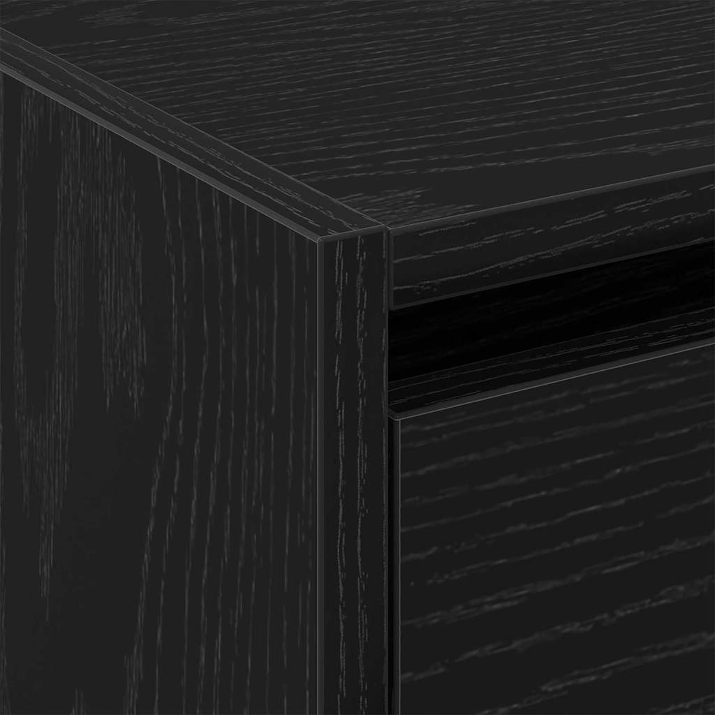 Armoire à chaussures avec porte Chêne noir 80 x 21 x 125.5 cm - XIOS