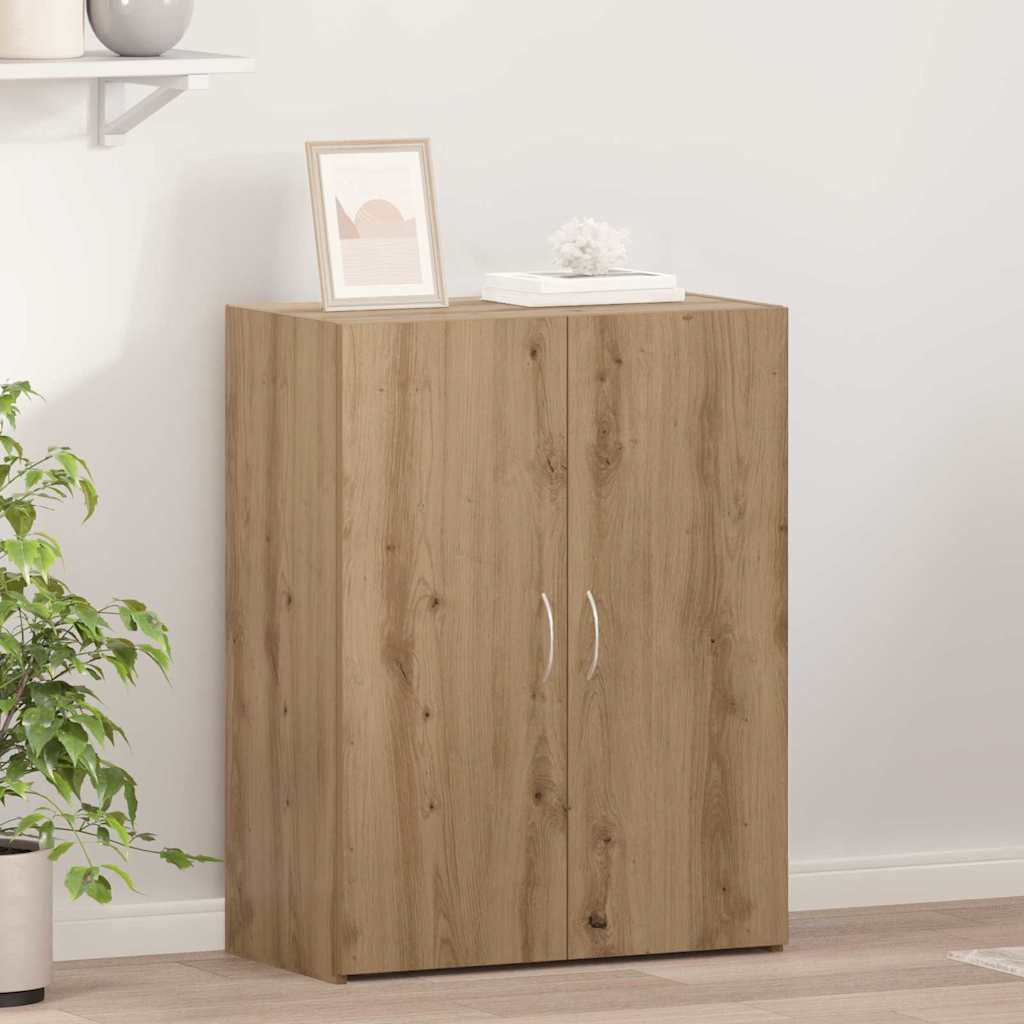 Cabinet de Bureau avec étagère chêne artisanal 60 x 32 x 77.5 - XIOS
