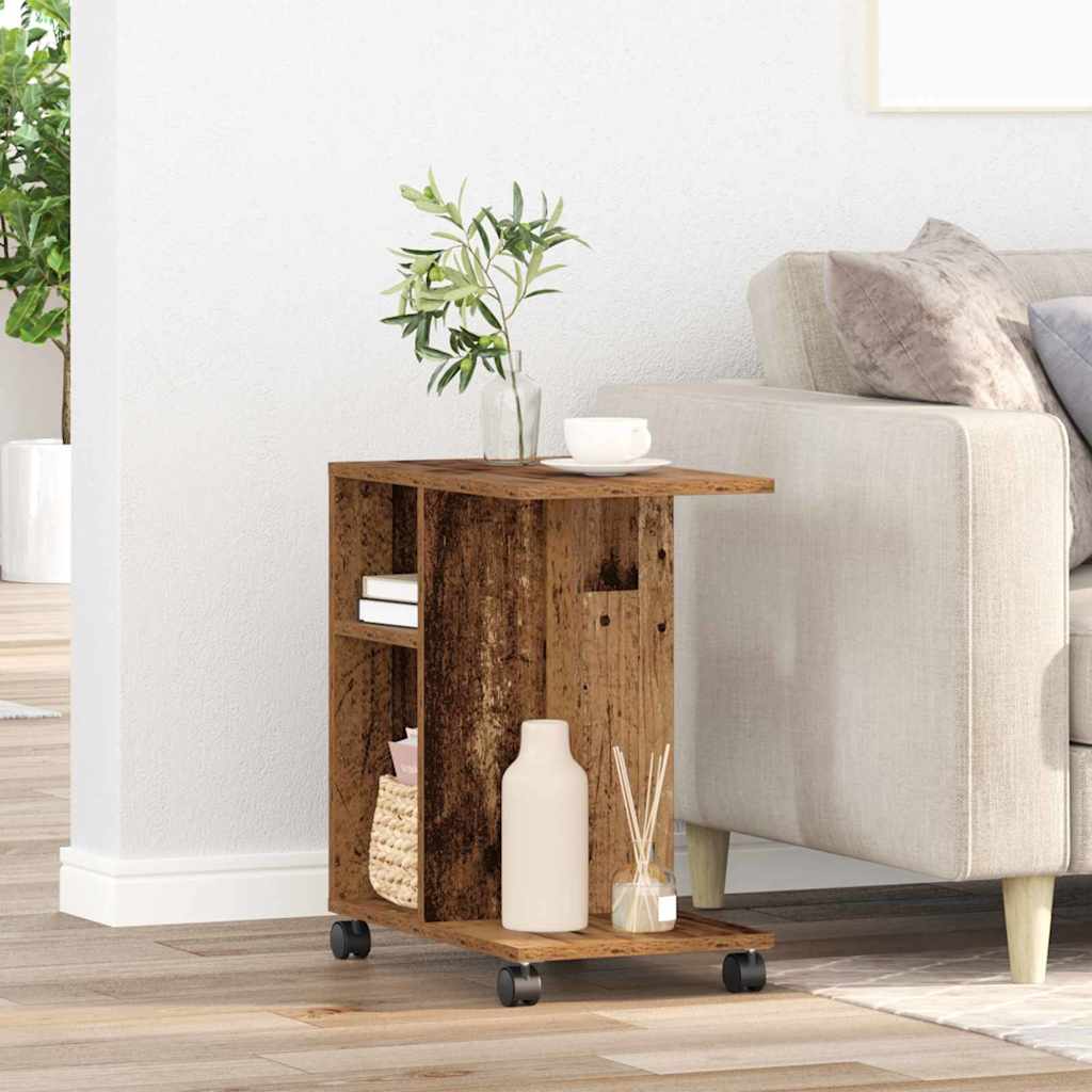 Table d'appoint Bois ancien 50 x 30 x 55 cm Bois d'ingénierie - XIOS