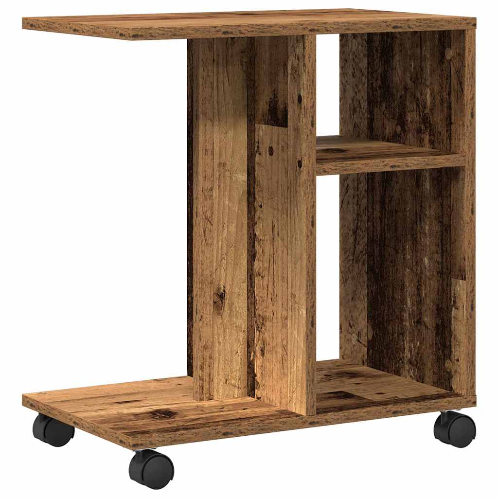 Table d'appoint Bois ancien 50 x 30 x 55 cm Bois d'ingénierie - XIOS