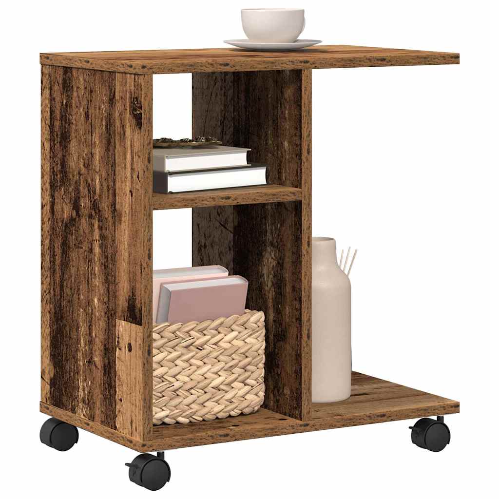 Table d'appoint Bois ancien 50 x 30 x 55 cm Bois d'ingénierie - XIOS