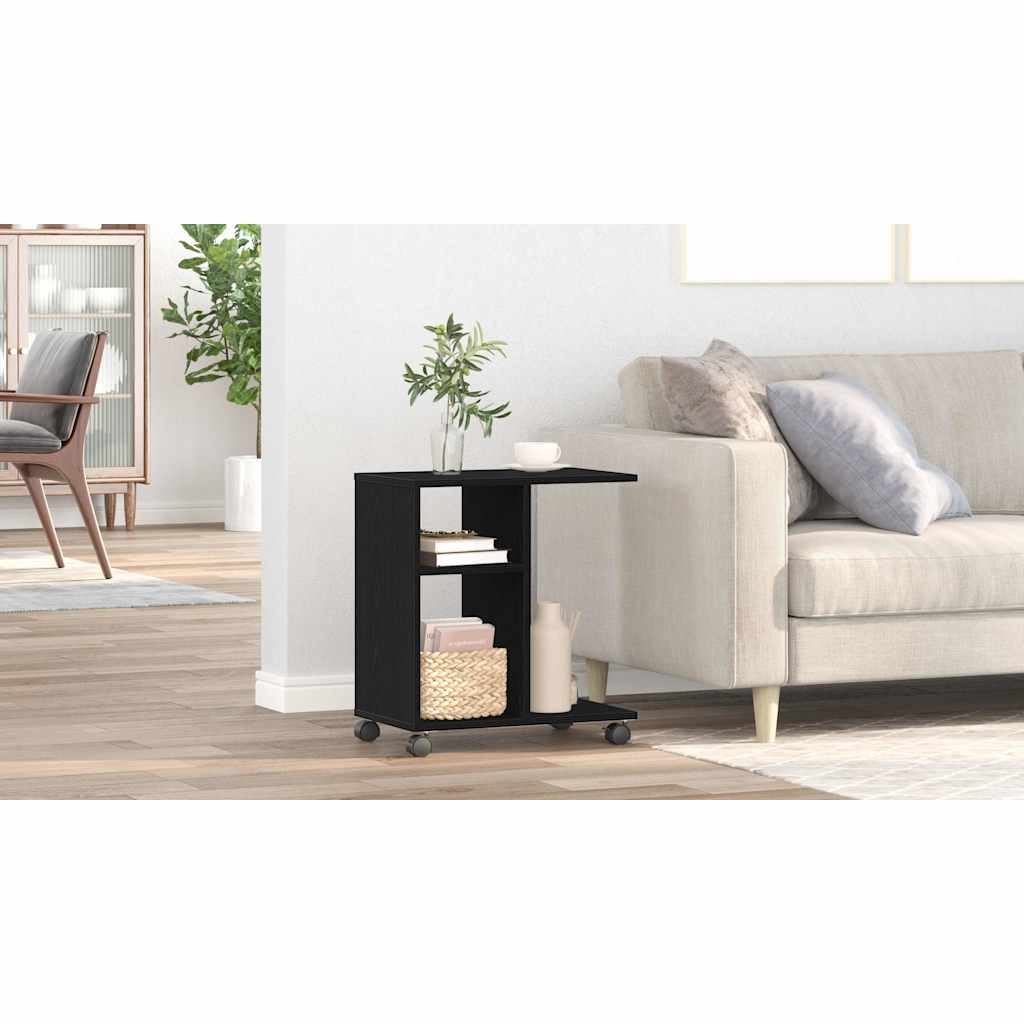 Table d'appoint Chêne noir 50 x 30 x 55 cm Bois d'ingénierie - XIOS