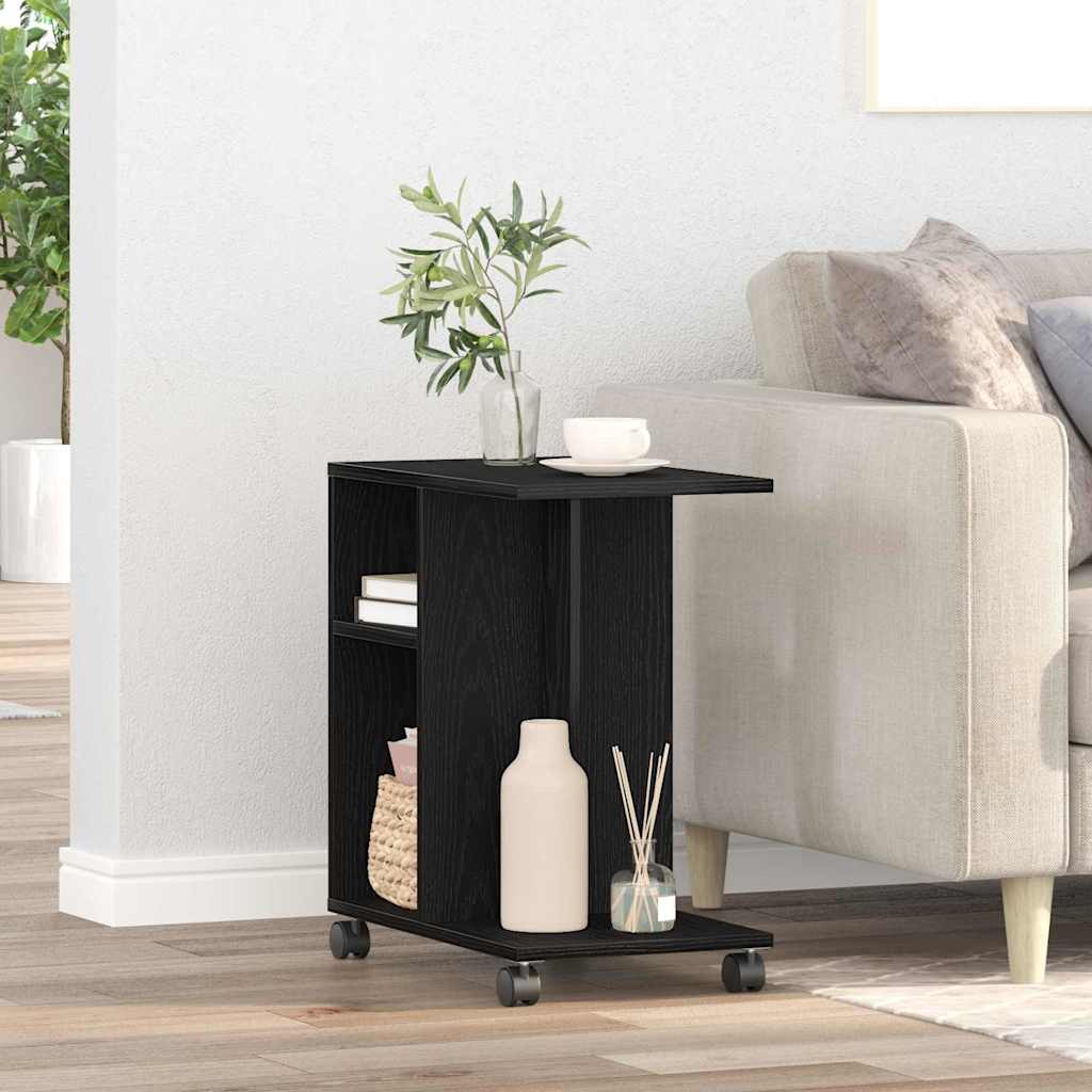 Table d'appoint Chêne noir 50 x 30 x 55 cm Bois d'ingénierie - XIOS
