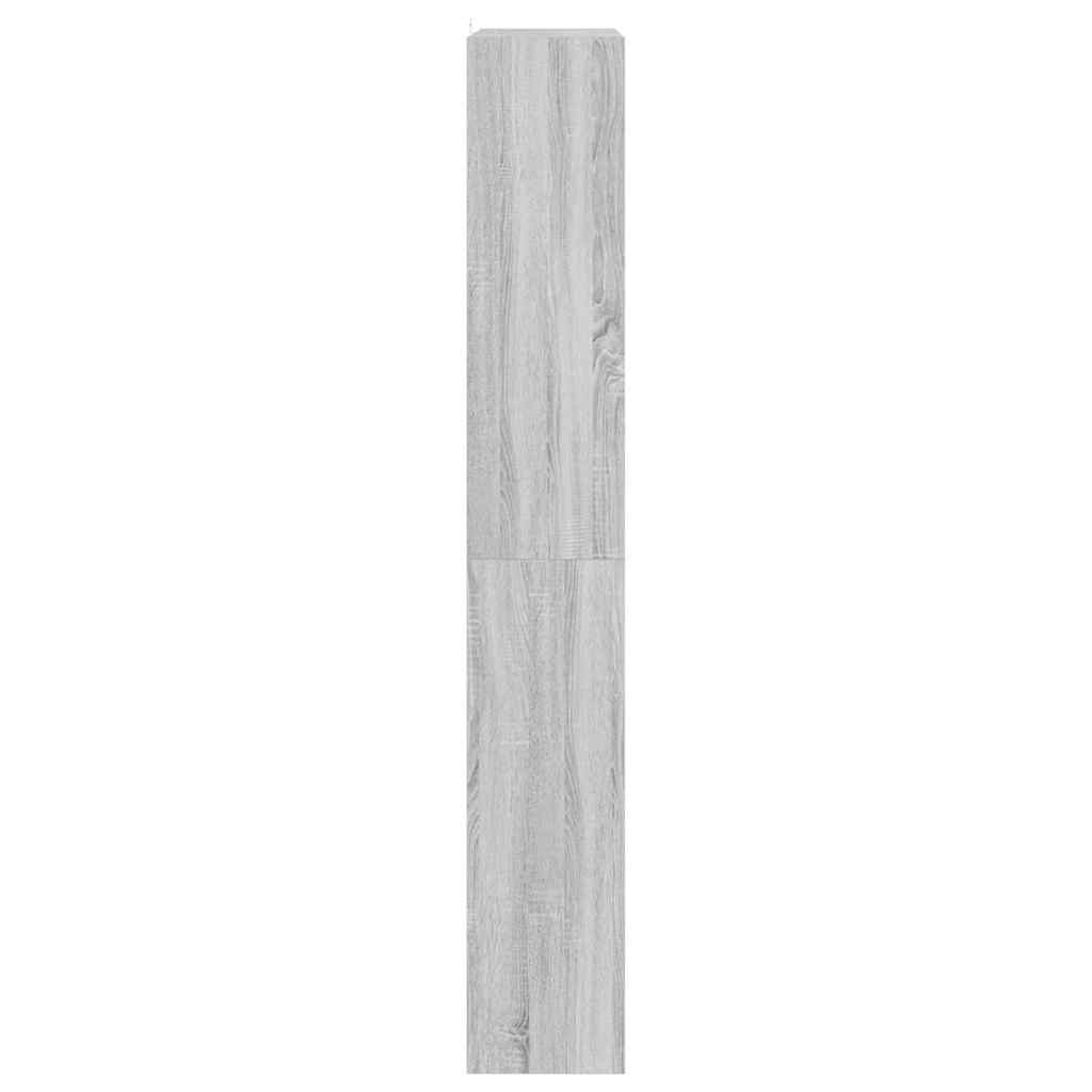 Bibliothèque Sonoma gris 100 x 30 x 198 cm Bois d'ingénierie - XIOS