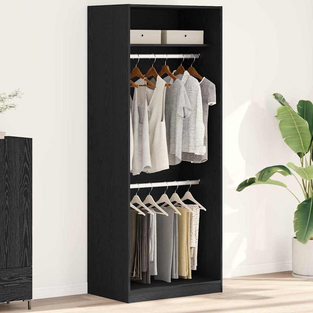 Armoire Chêne noir 80 x 50 x 200 cm Bois d'ingénierie - XIOS