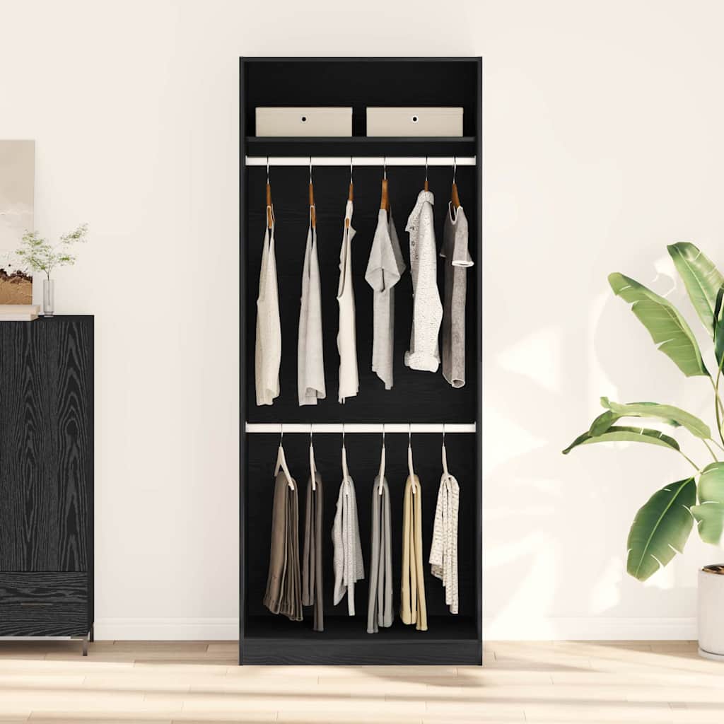 Armoire Chêne noir 80 x 50 x 200 cm Bois d'ingénierie - XIOS