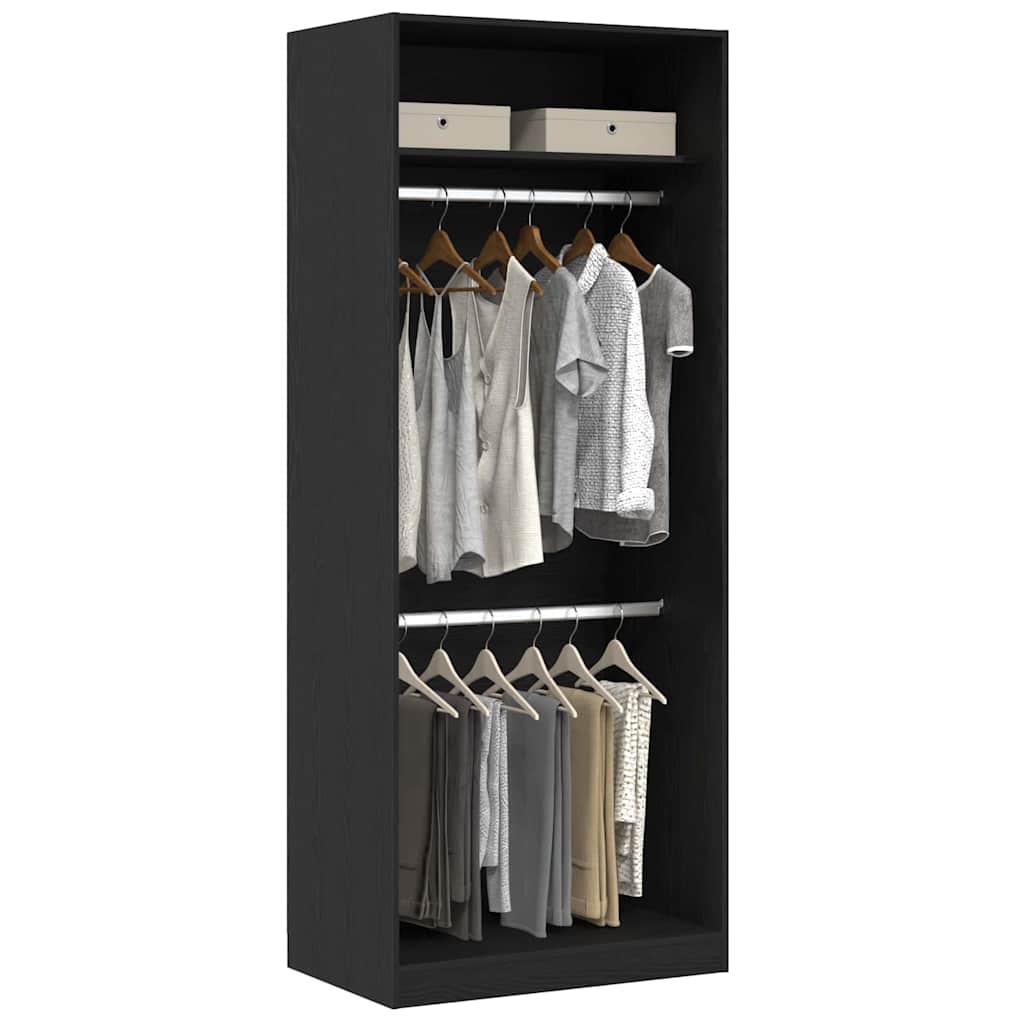 Armoire Chêne noir 80 x 50 x 200 cm Bois d'ingénierie - XIOS