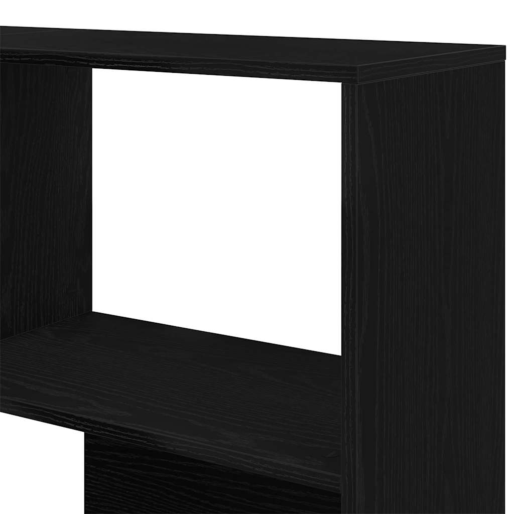Bibliothèque Chêne noir 140 x 30 x 140 cm Bois d'ingénierie - XIOS