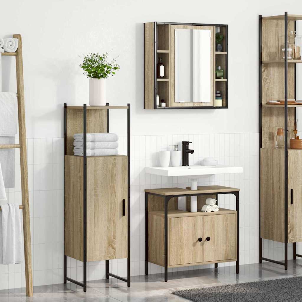 Ensemble de mobilier de salle de bain 3 pc Marron - XIOS