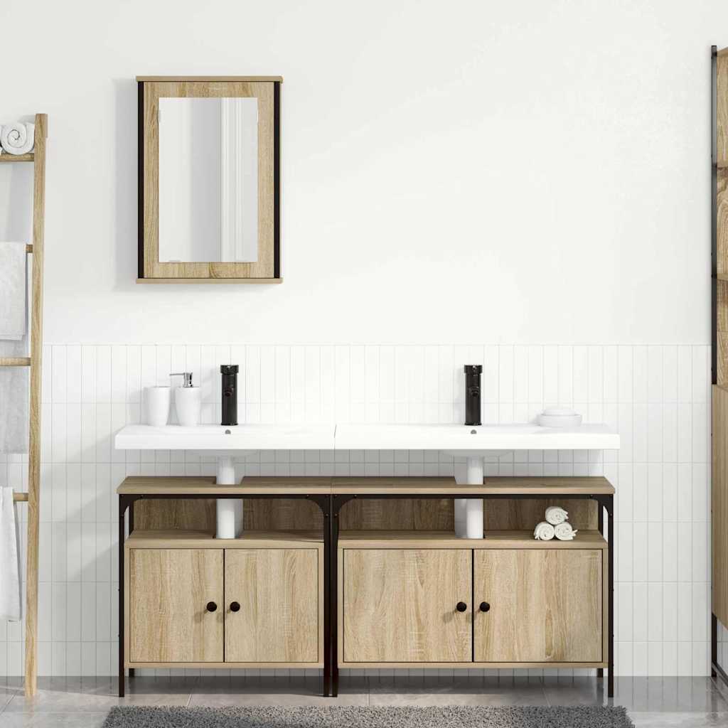 Ensemble de mobilier de salle de bain 3 pc Marron - XIOS