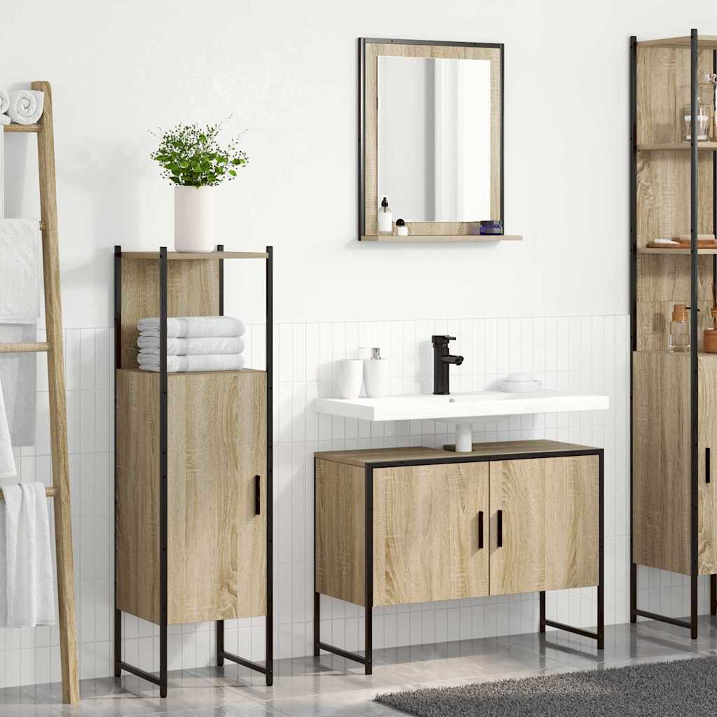 Ensemble de mobilier de salle de bain 3 pc Marron - XIOS