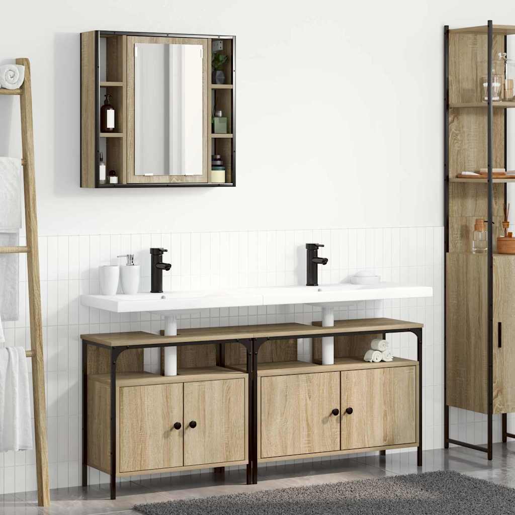 Ensemble de mobilier de salle de bain 3 pc Marron - XIOS