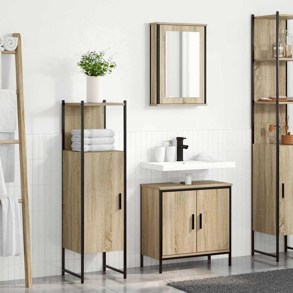 Ensemble de mobilier de salle de bain 3 pc Marron - XIOS