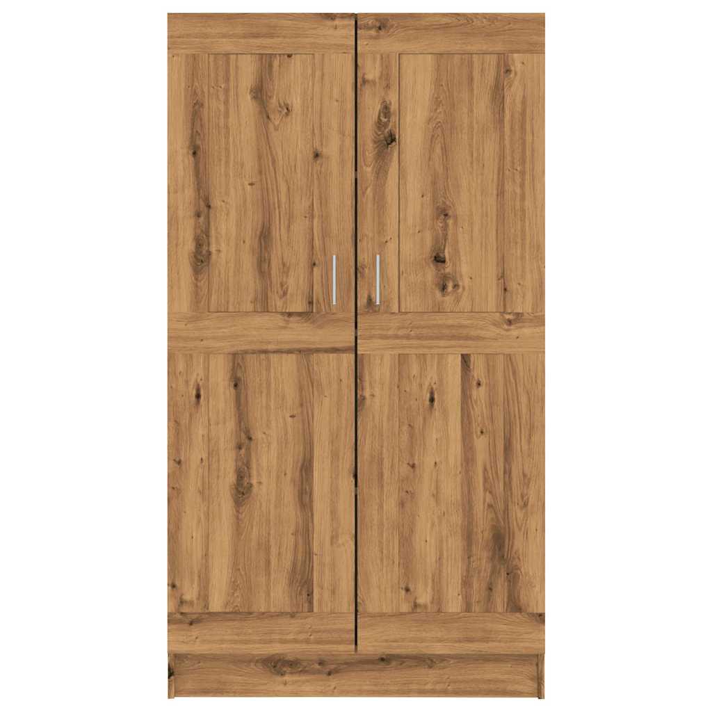 Bibliothèque chêne artisanal 82,5x30,5x150 cm bois d'ingénierie - XIOS
