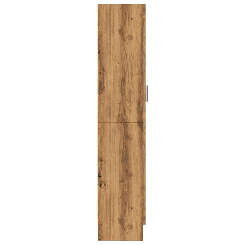 Bibliothèque chêne artisanal 82,5x30,5x150 cm bois d'ingénierie - XIOS