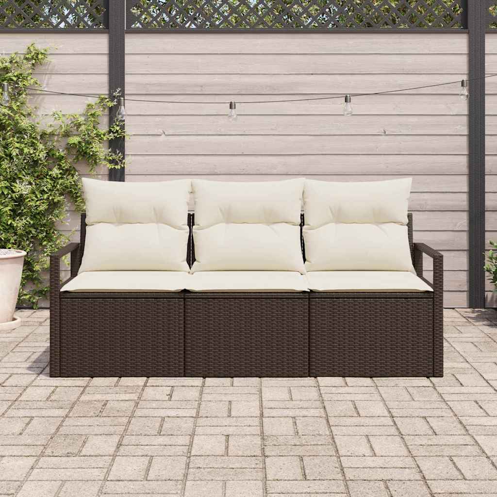 Ensemble de Canapés 3 pcs Marron polyrotin