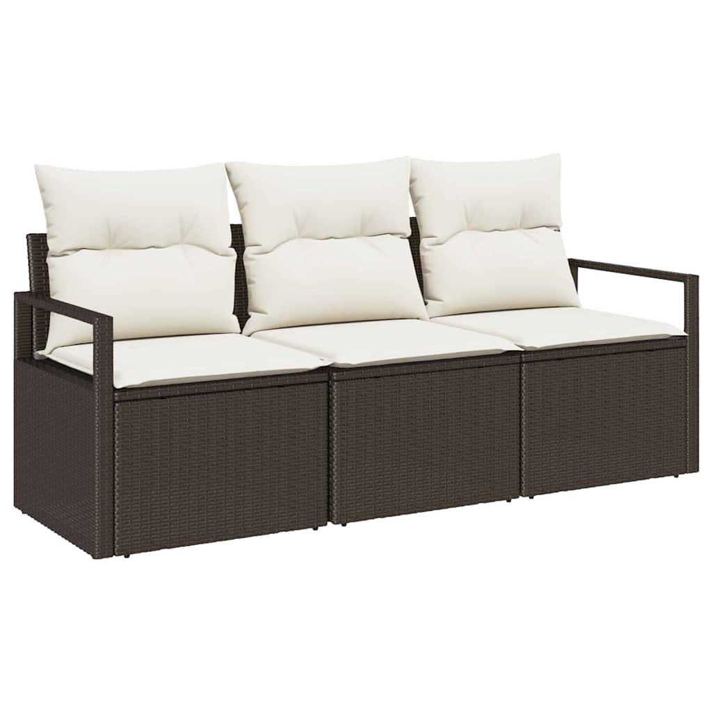 Ensemble de Canapés 3 pcs Marron polyrotin