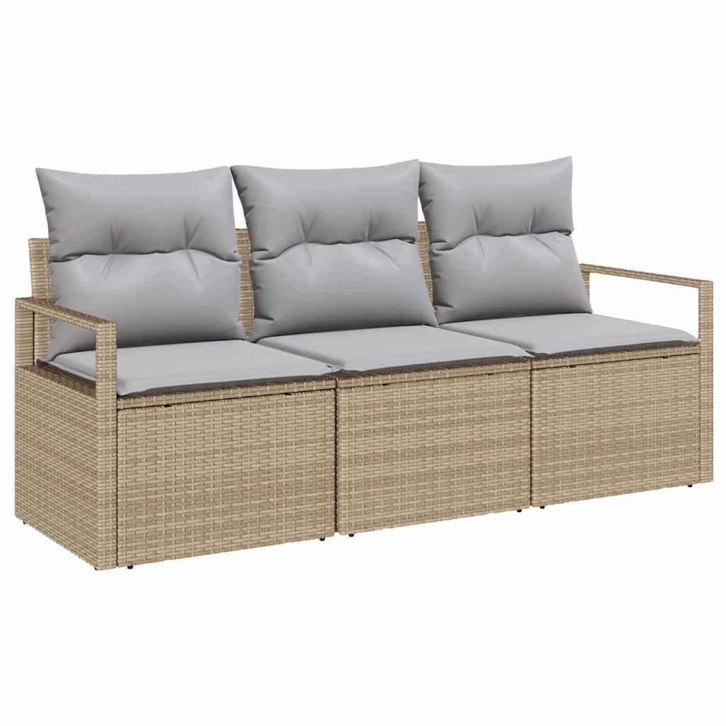 Ensemble de Canapés 3 pcs Beige polyrotin