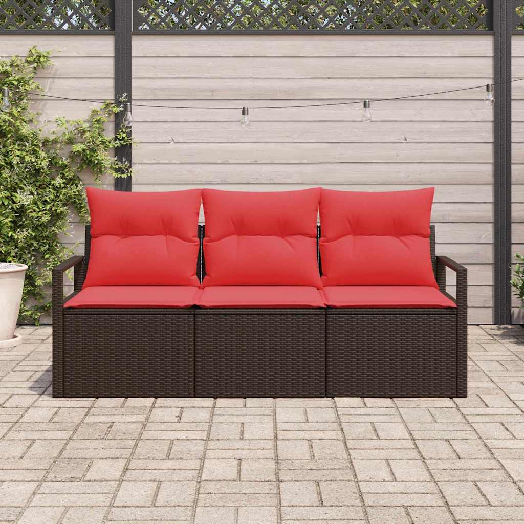 Ensemble de Canapés 3 pcs Marron polyrotin