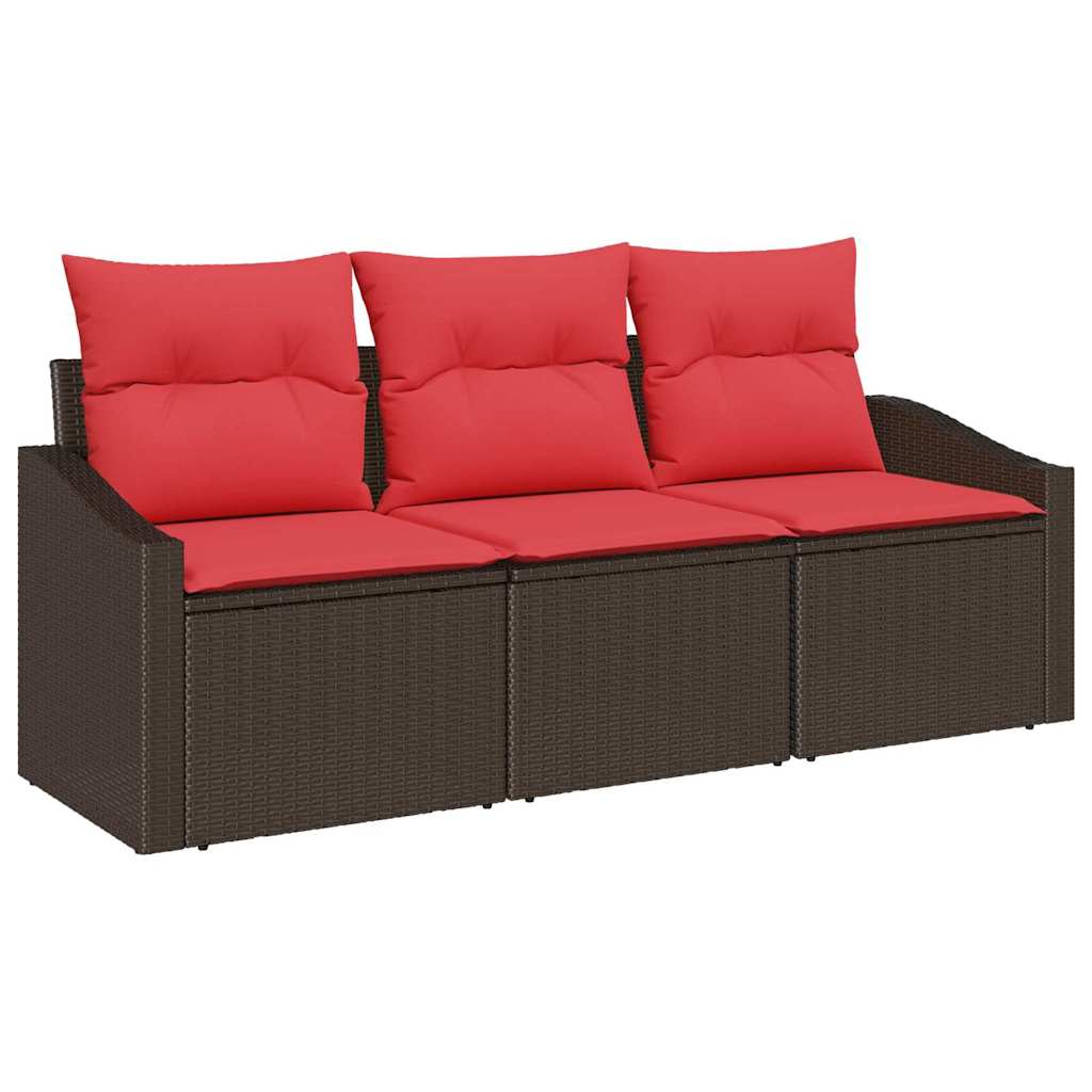Ensemble de Canapés 3 pc Marron polyrotin