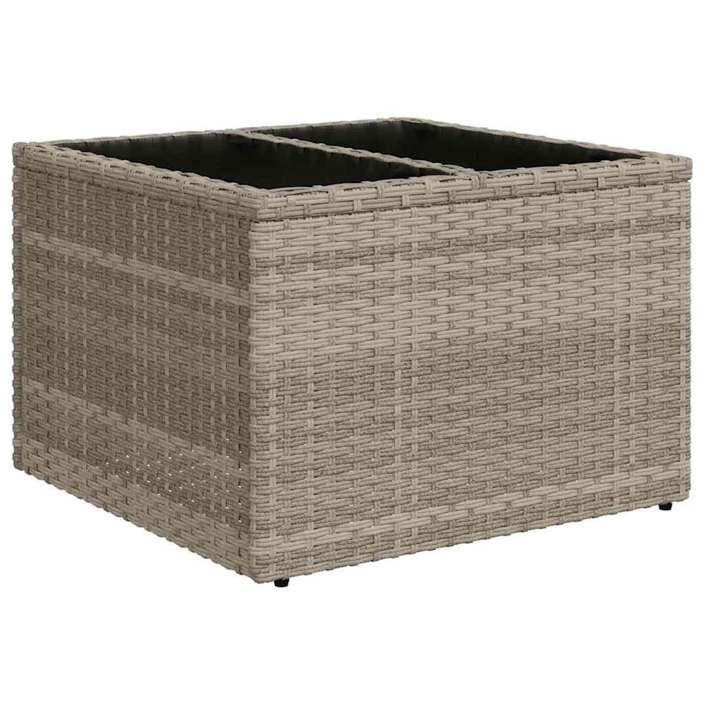 Ensemble de canapé de jardin 7 pcs Gris clair polyrotin - XIOS