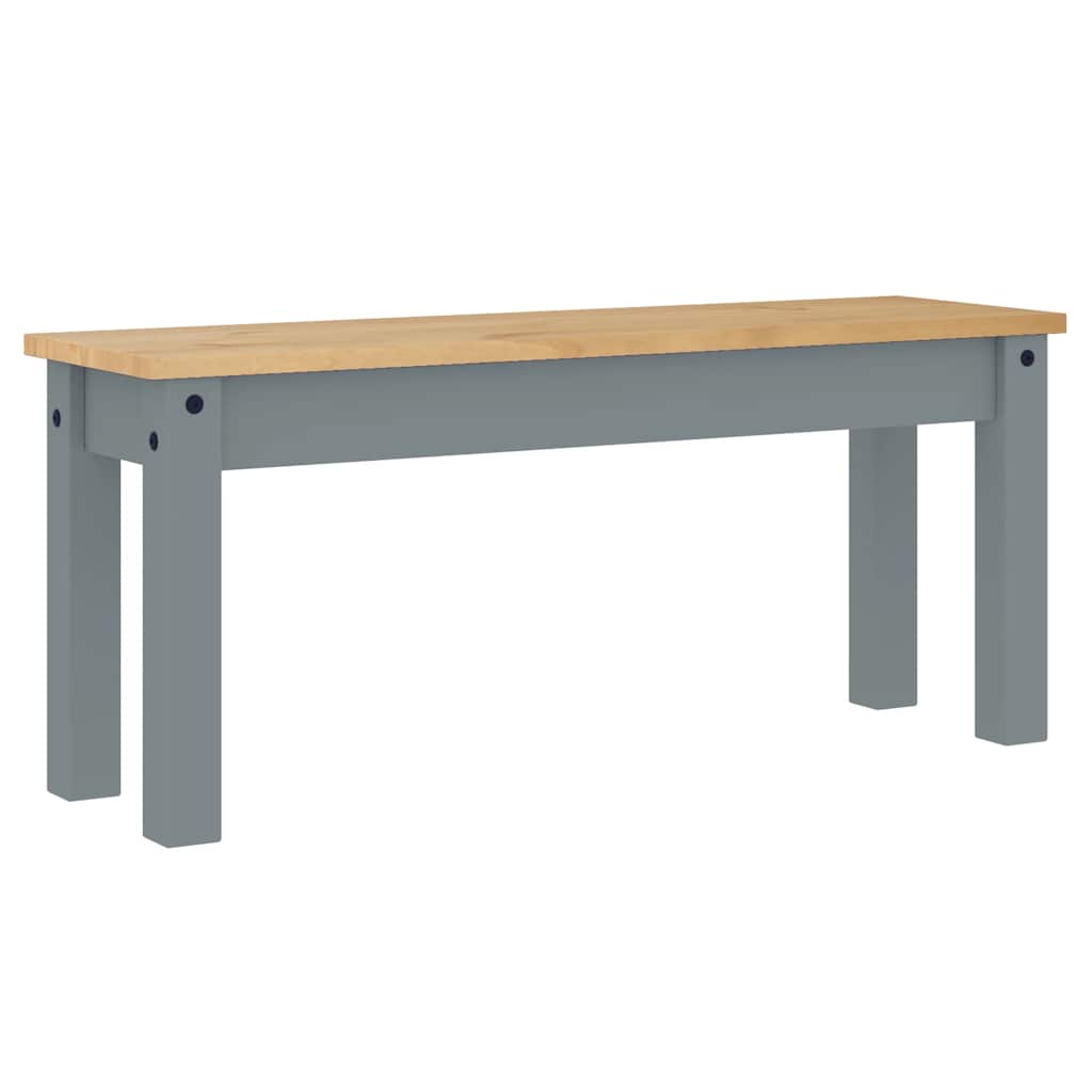 Ensemble à manger Panama 3 pcs gris bois de pin massif - XIOS