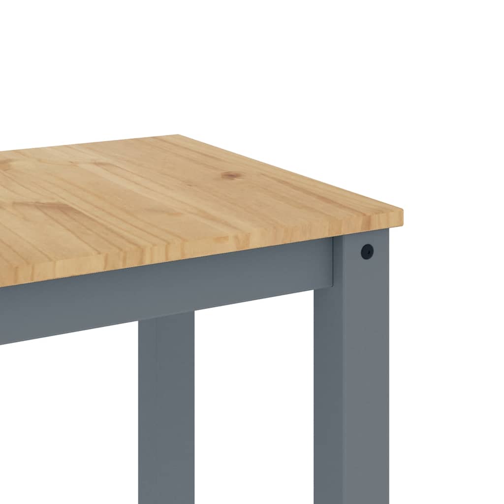 Ensemble à manger Panama 3 pcs gris bois de pin massif - XIOS