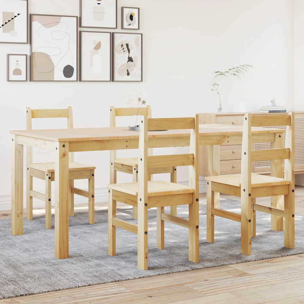 Ensemble à manger Panama 5 pcs bois de pin massif