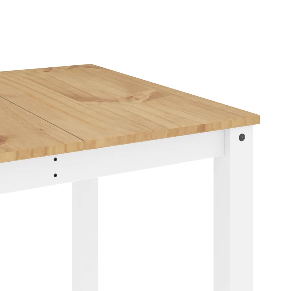Ensemble à manger Panama 5 pcs blanc bois de pin massif - XIOS