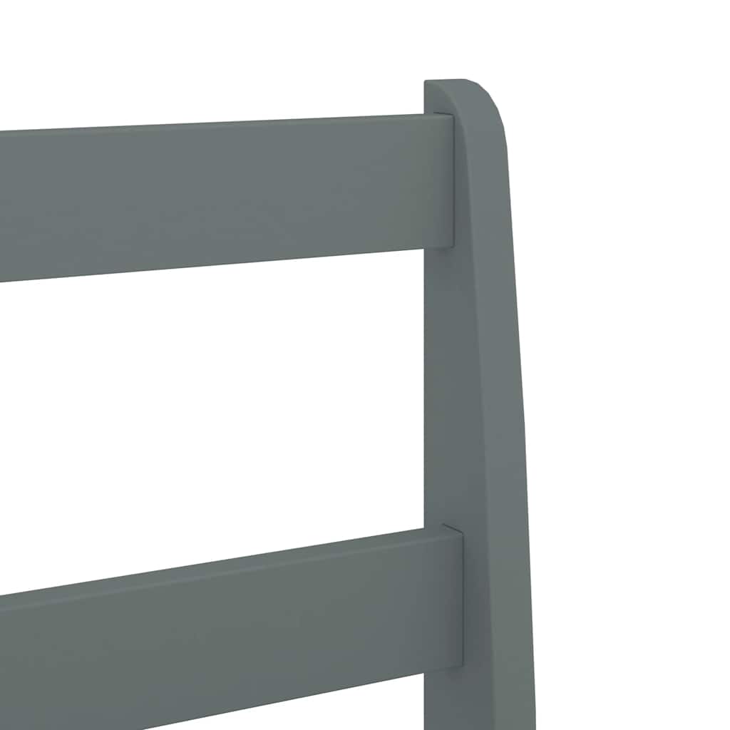Ensemble à manger Panama 7 pcs gris bois de pin massif