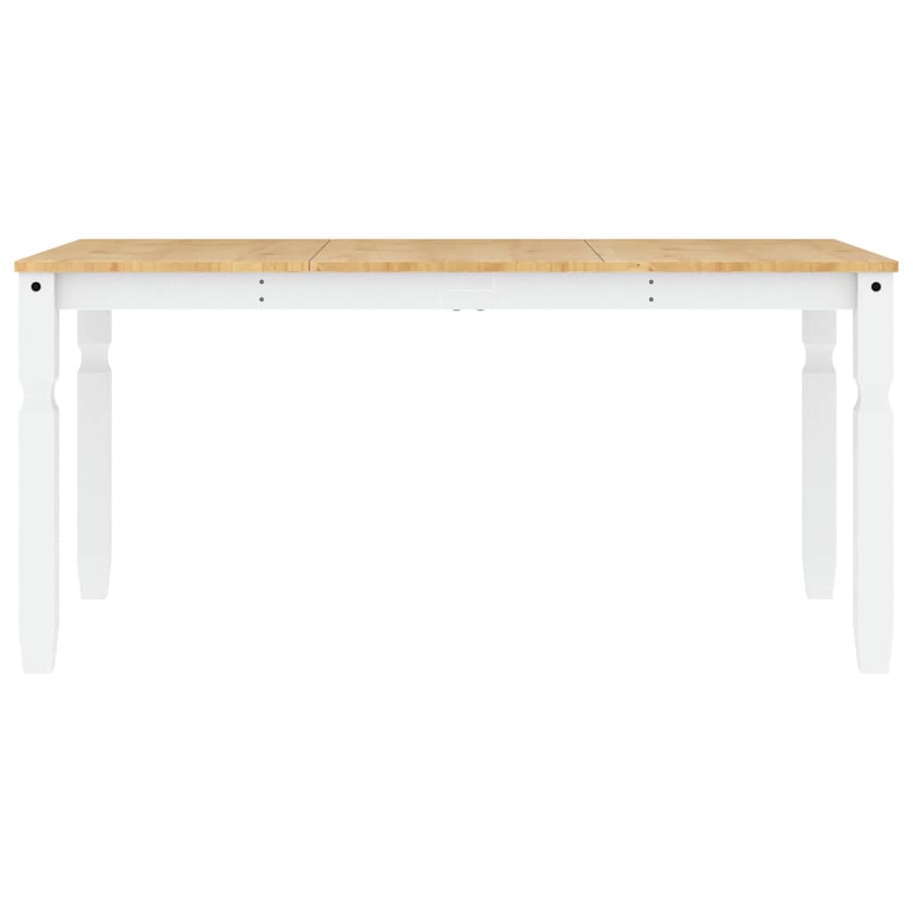 Ensemble à manger Panama 3 pcs blanc bois de pin massif
