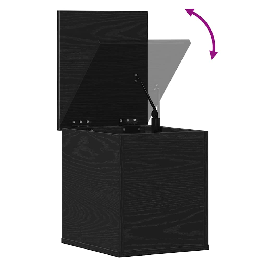 Boîte de Rangement Chêne noir 30 x 35 x 35 cm Bois d'ingénierie - XIOS
