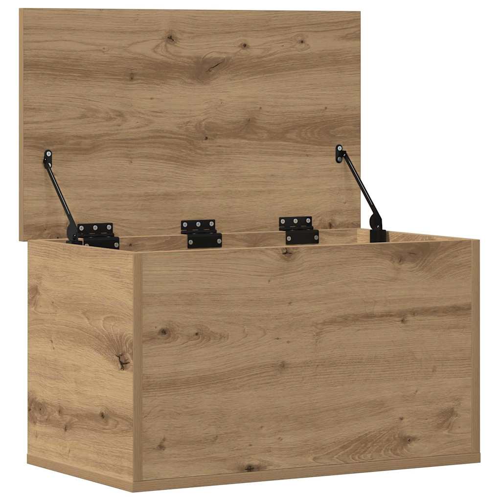 Boîte de Rangement chêne artisanal 60 x 35 x 35 cm - XIOS