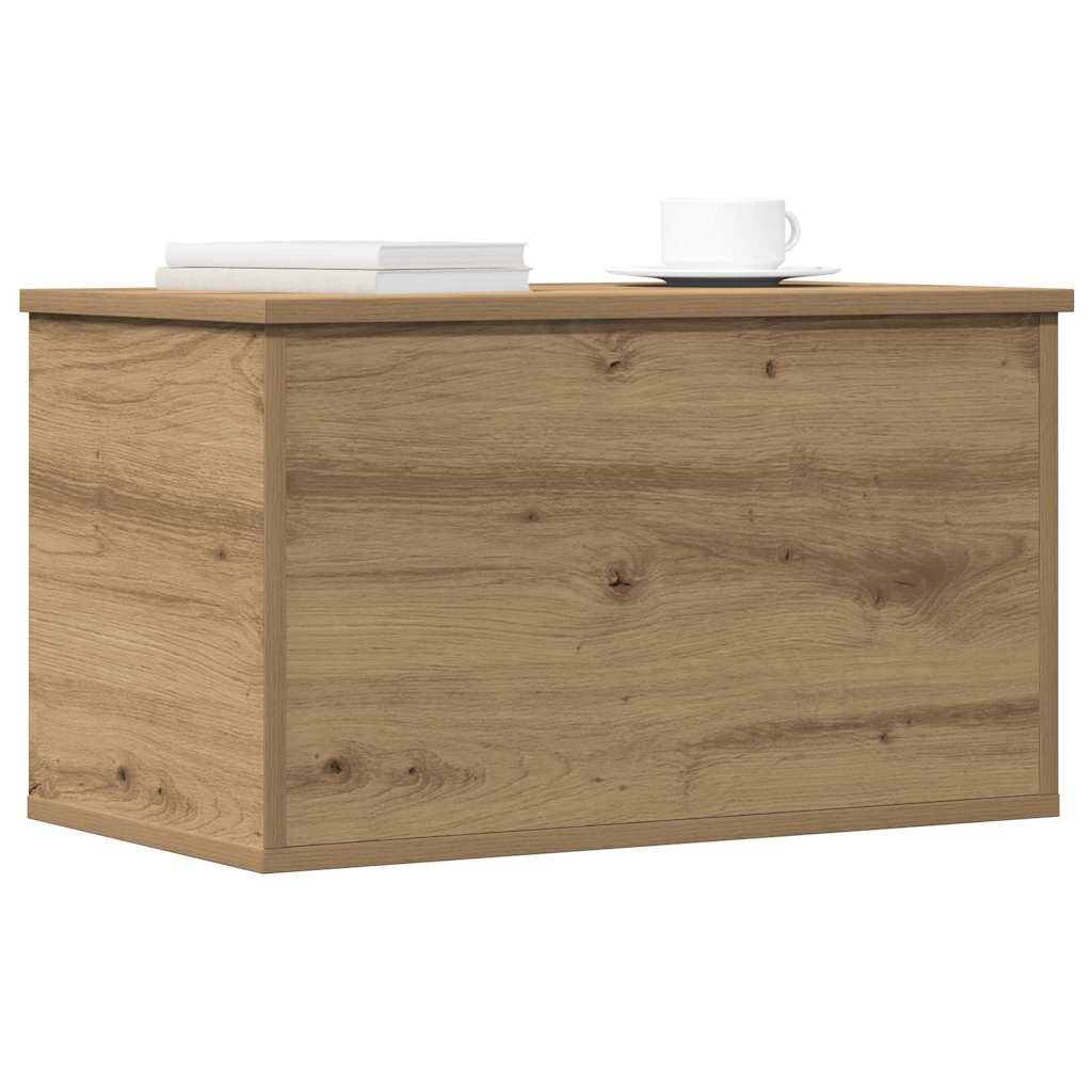 Boîte de Rangement chêne artisanal 60 x 35 x 35 cm - XIOS