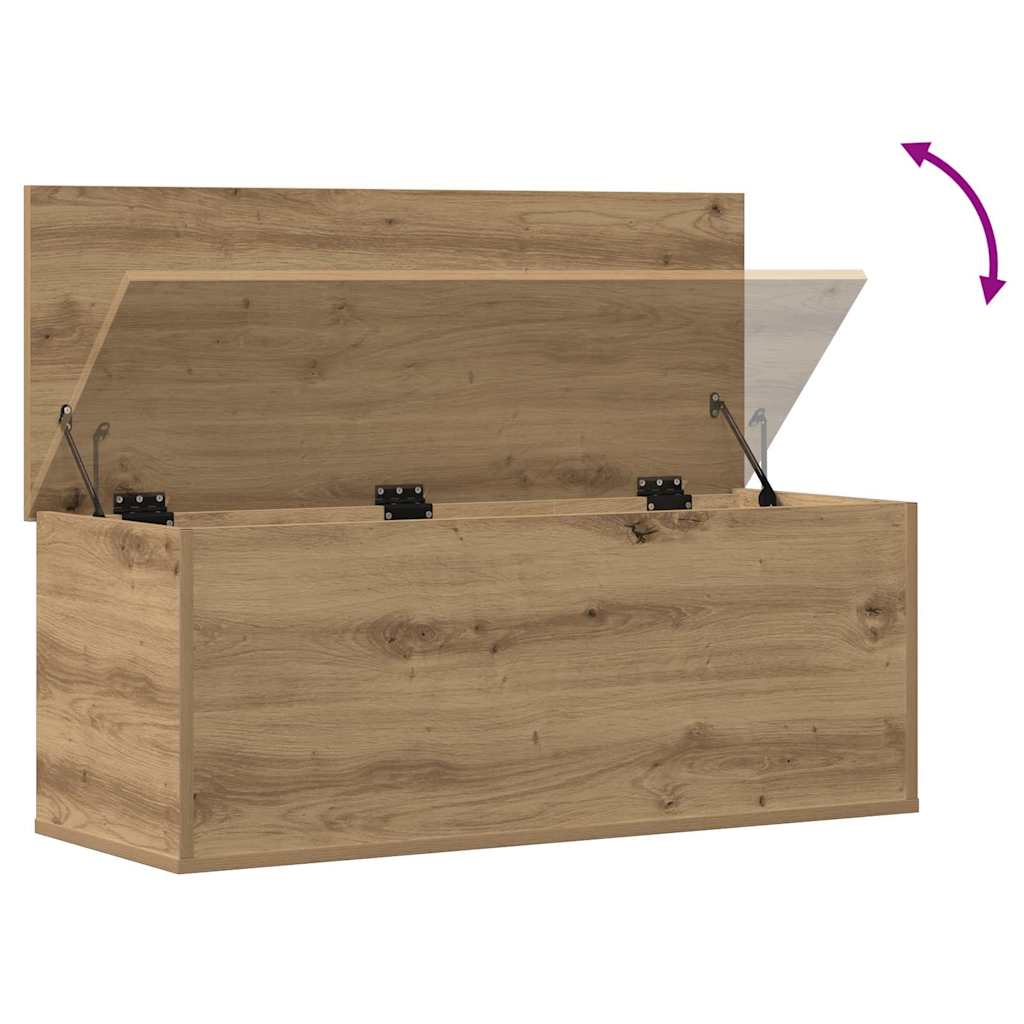 Boîte de Rangement chêne artisanal 90 x 35 x 35 cm - XIOS