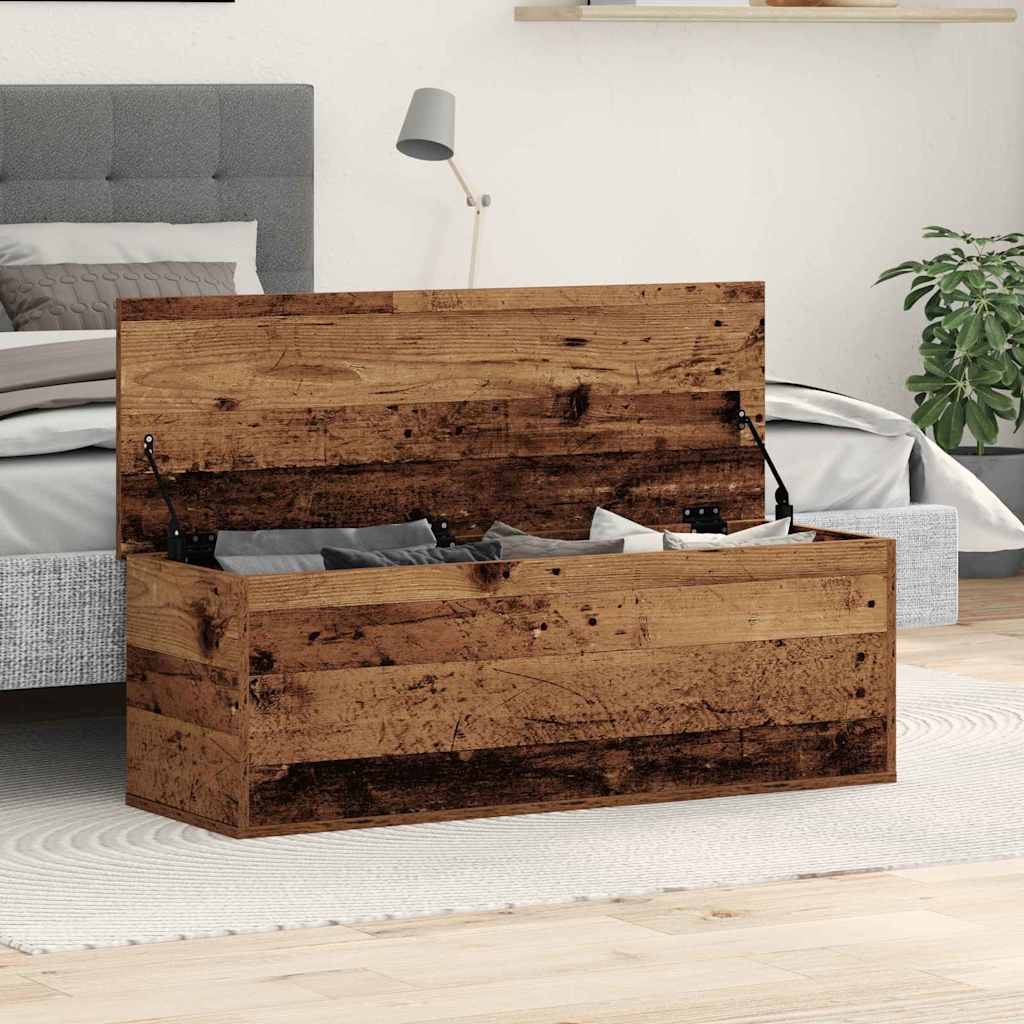 Boîte de Rangement avec stockage Bois ancien 102 x 35 x 35 cm - XIOS