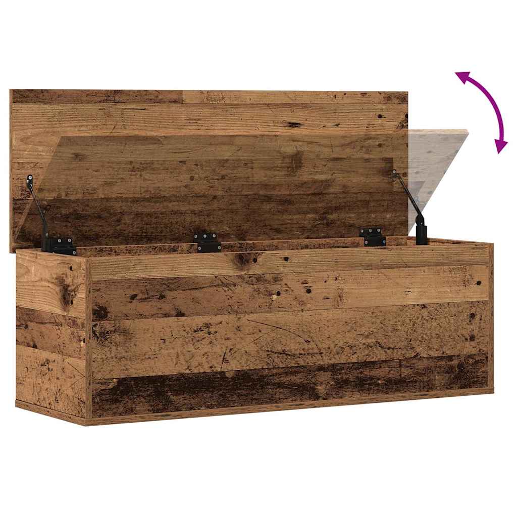 Boîte de Rangement avec stockage Bois ancien 102 x 35 x 35 cm - XIOS