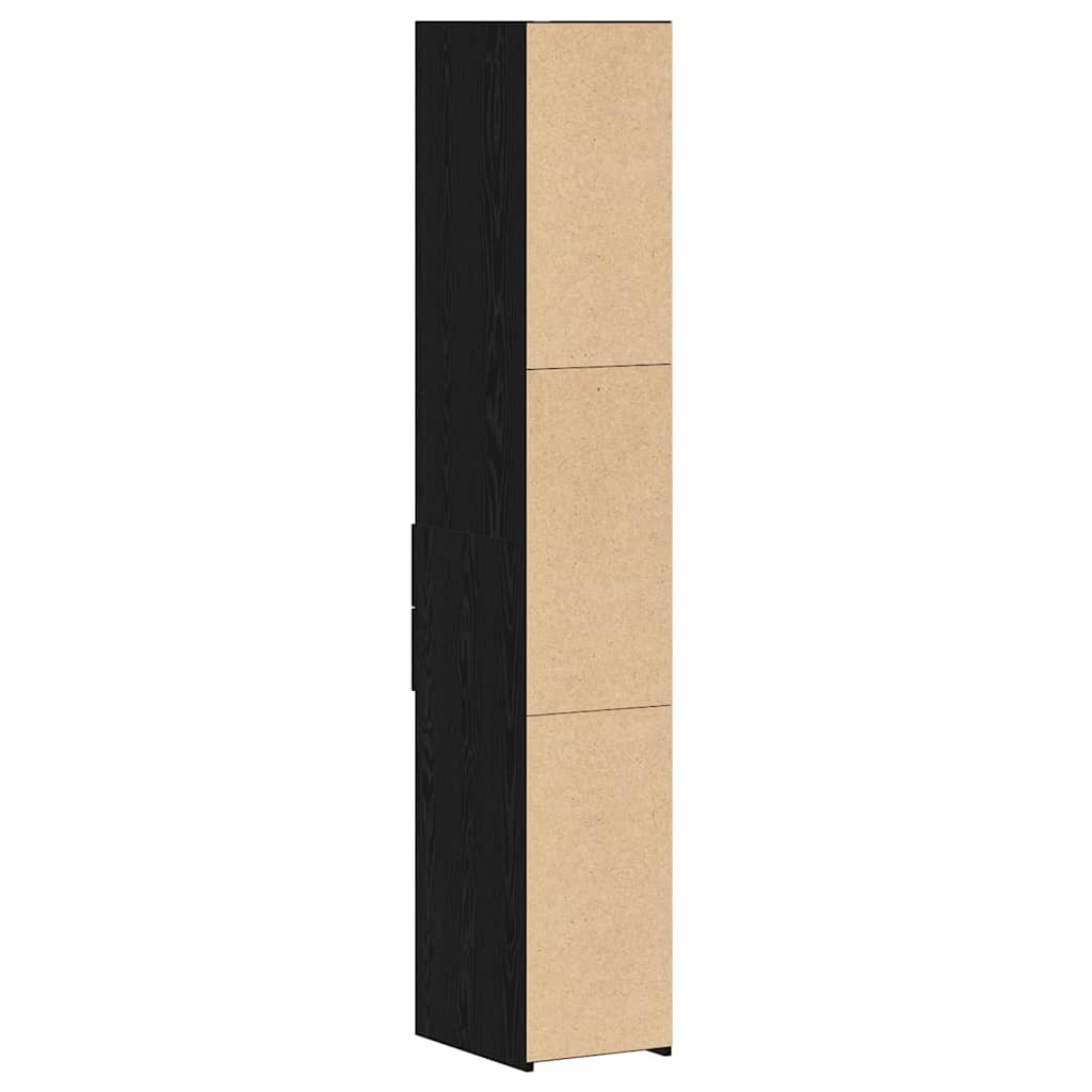 Haut Armoire Chêne noir 30 x 42.5 x 185 cm Bois d'ingénierie - XIOS