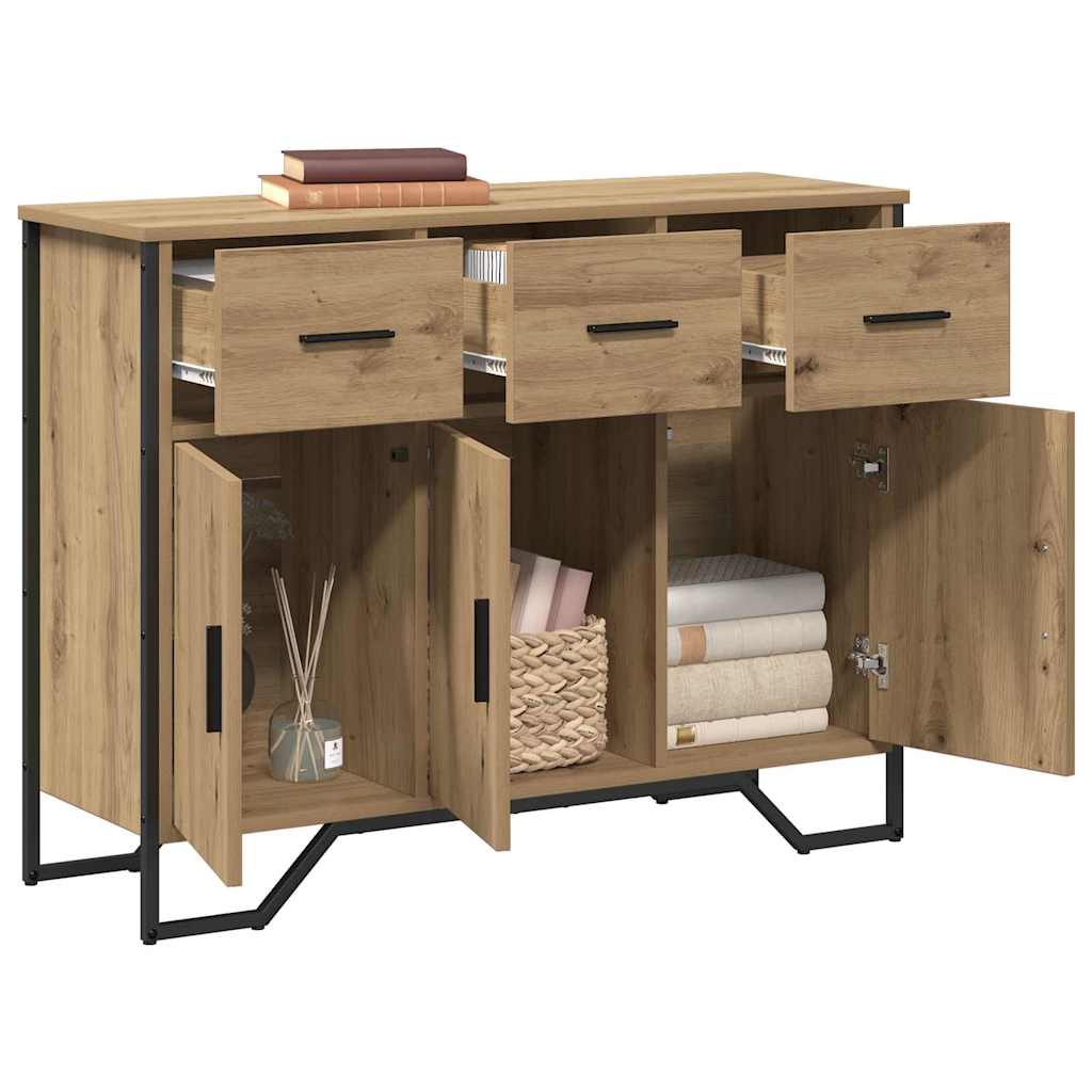 Buffet chêne artisanal 97 x 32.5 x 74.5 cm Bois d'ingénierie - XIOS