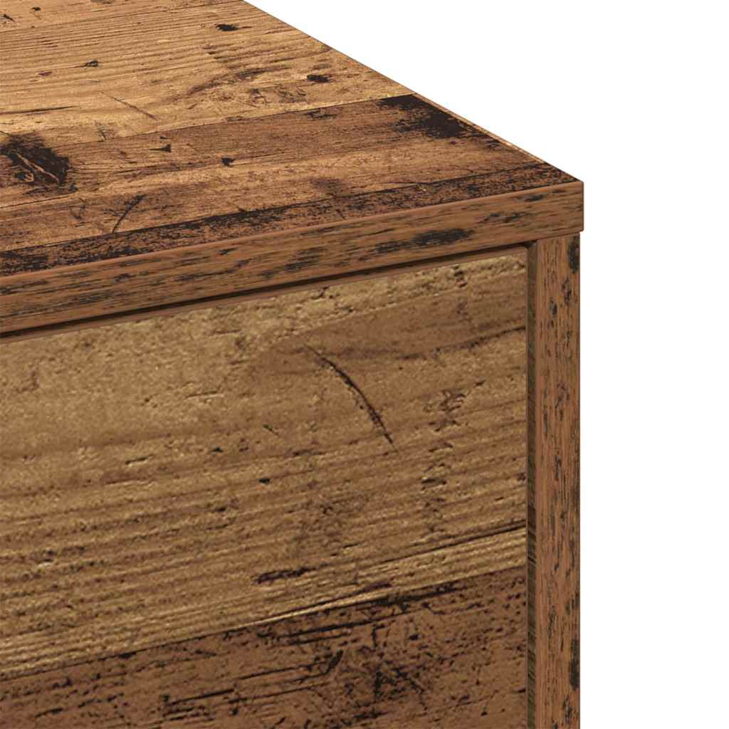 Table basse Bois ancien 90 x 90 x 28 cm Bois d'ingénierie - XIOS