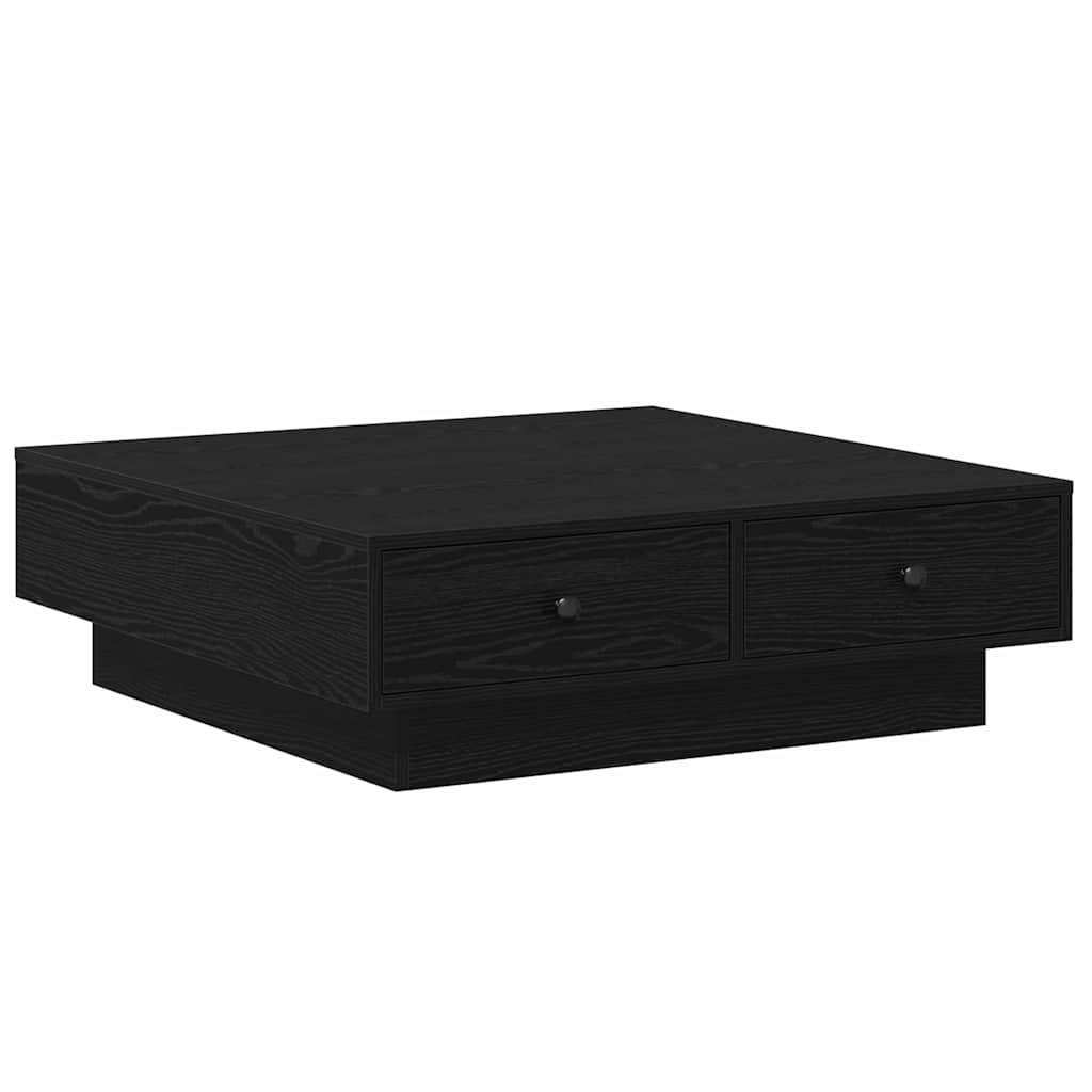 Table basse Chêne noir 90 x 90 x 28 cm Bois d'ingénierie - XIOS