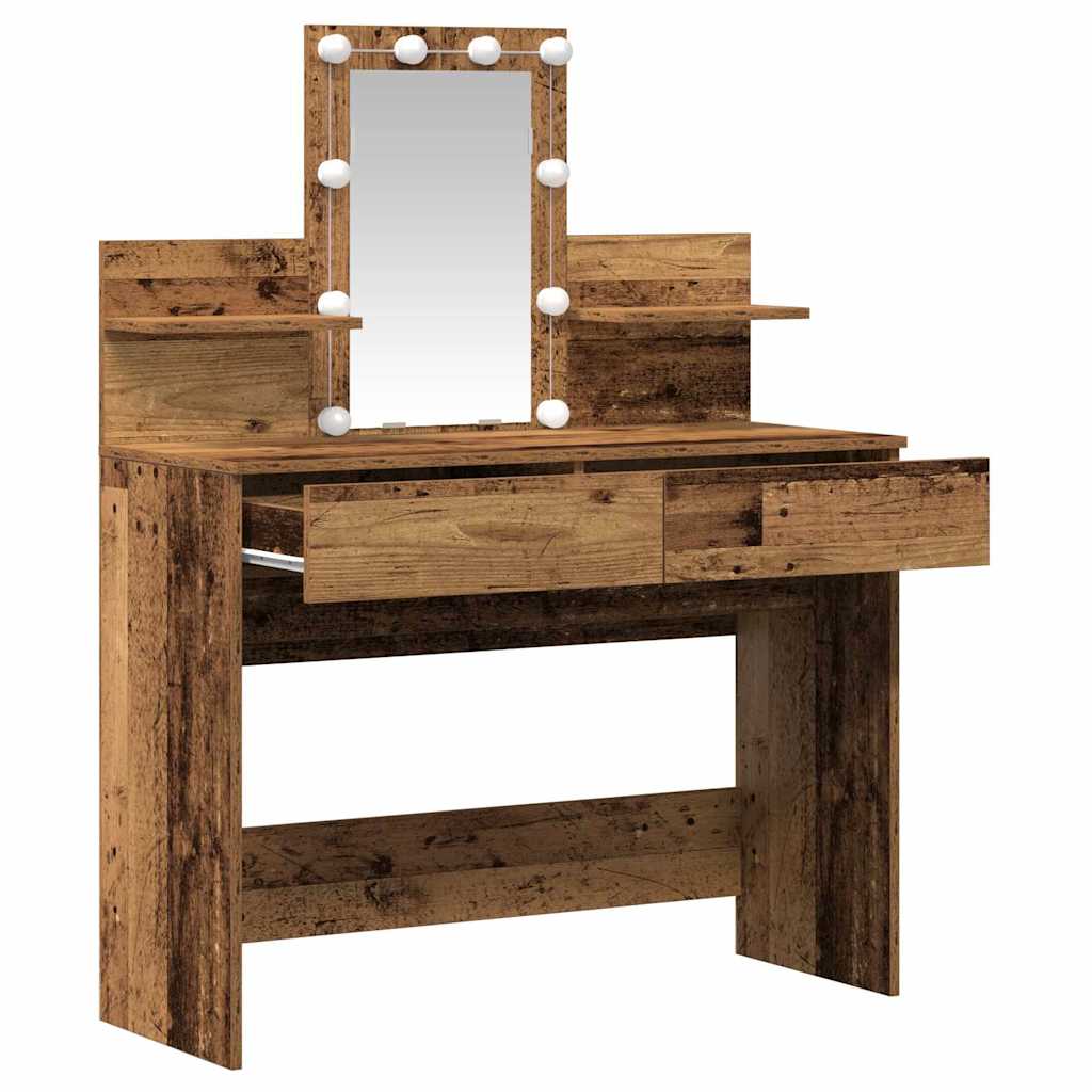 Table de Toilette avec tiroir Bois ancien 100 x 40 x 130 cm - XIOS