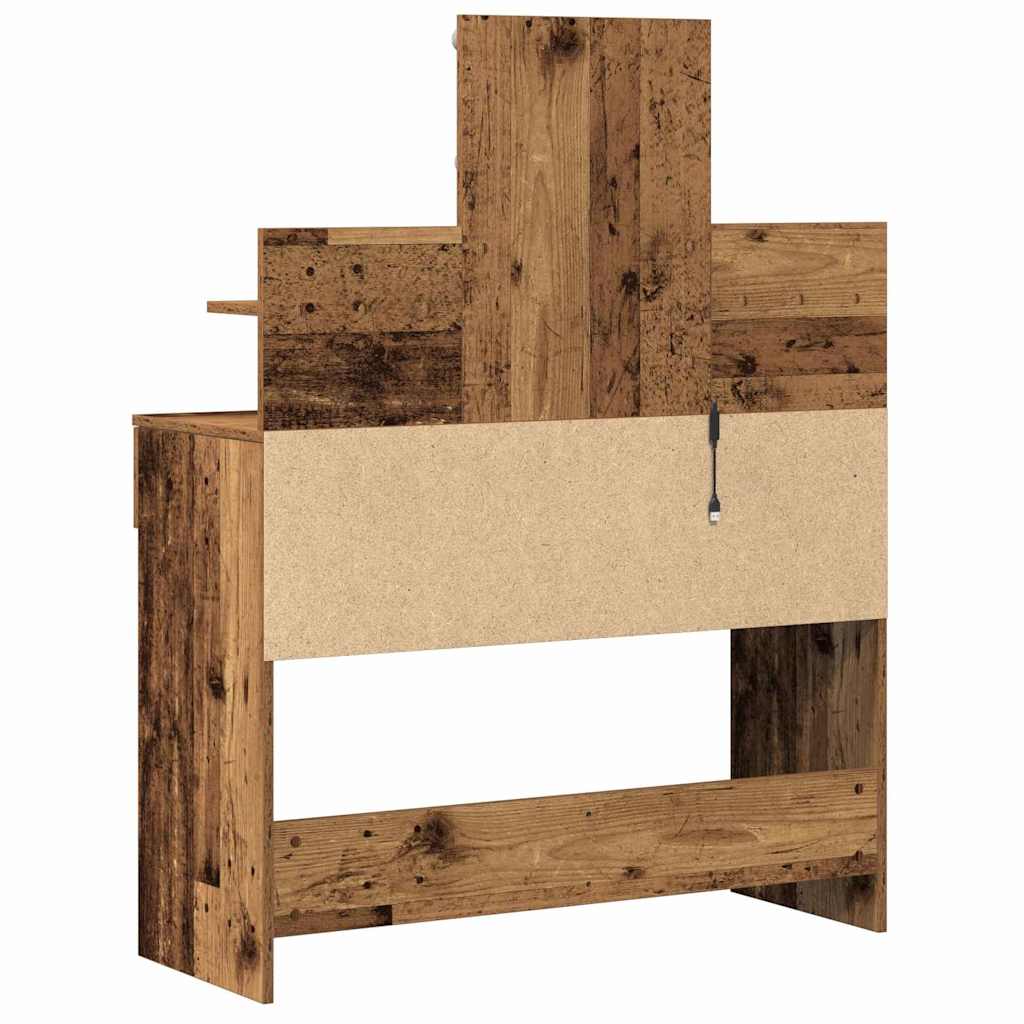 Table de Toilette avec tiroir Bois ancien 100 x 40 x 130 cm - XIOS