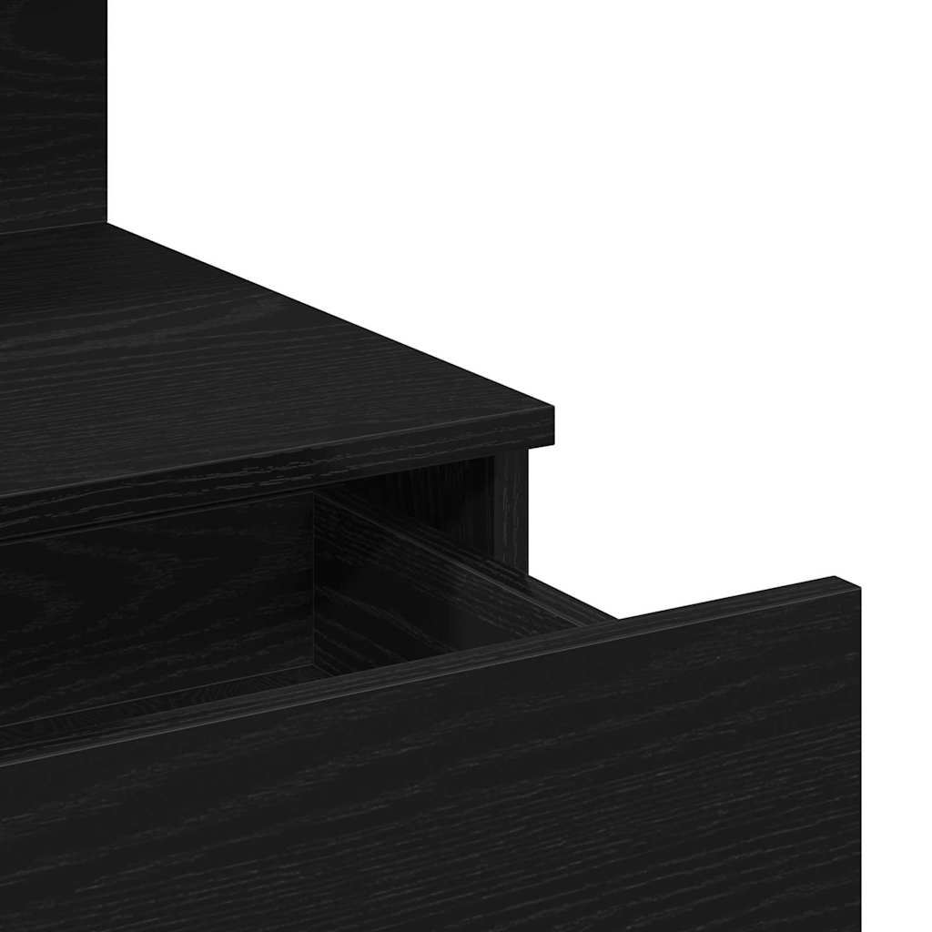 Table de Toilette avec tiroir Chêne noir 100 x 40 x 130 cm - XIOS