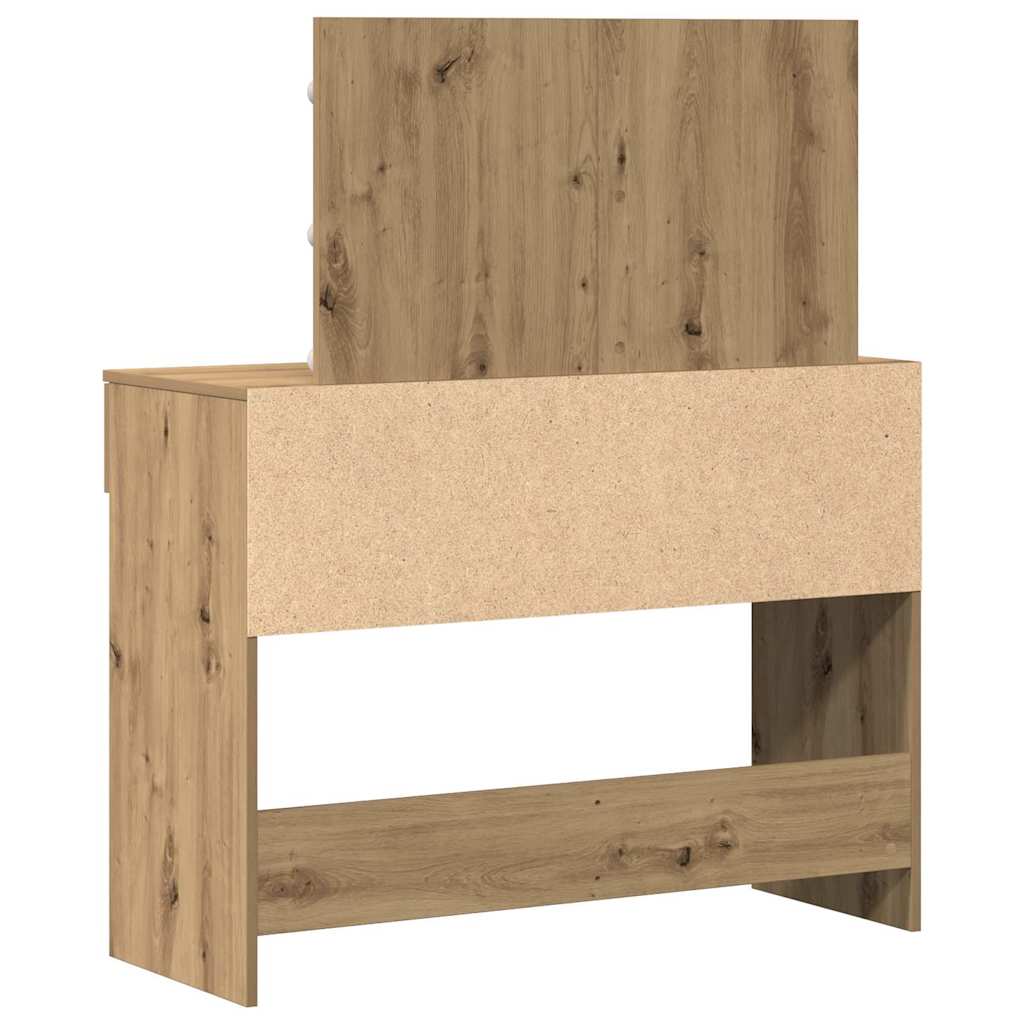 Table de Toilette avec tiroir Chêne artisanal 100 x 40 x 120 cm - XIOS