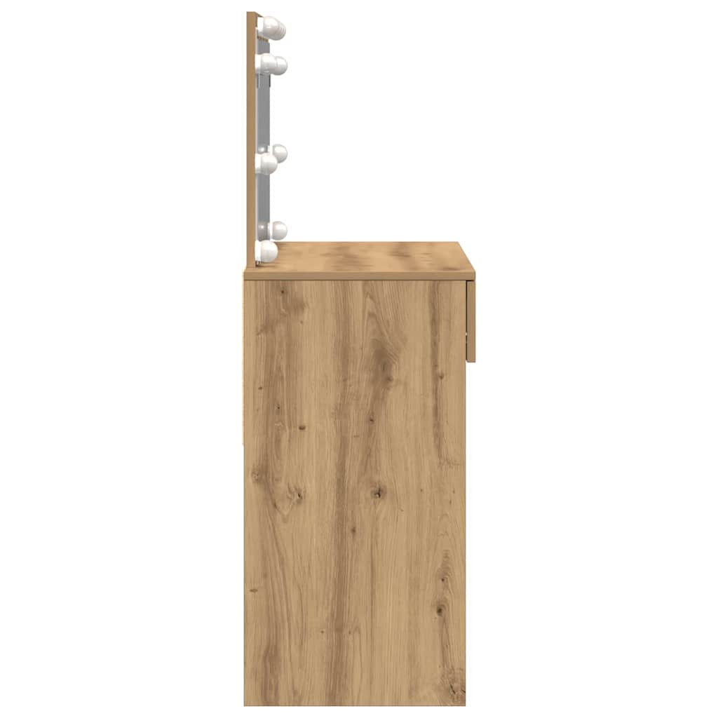 Table de Toilette avec tiroir Chêne artisanal 100 x 40 x 120 cm - XIOS