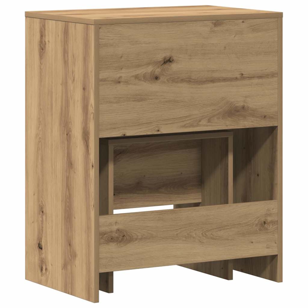 Coiffeuse chêne artisanal 60 x 40 x 75 cm Bois d'ingénierie - XIOS